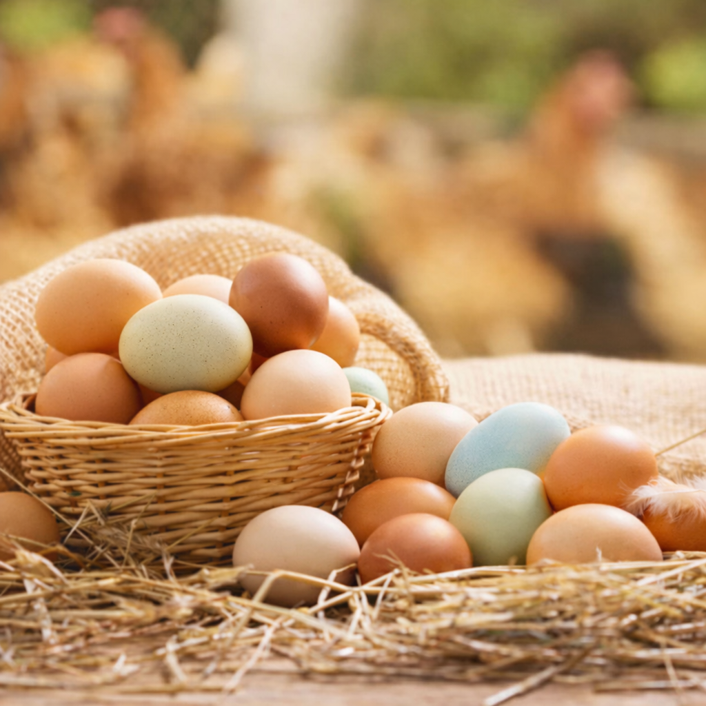 Farm-Fresh Eggs Blue- Local & Pasture-Raised